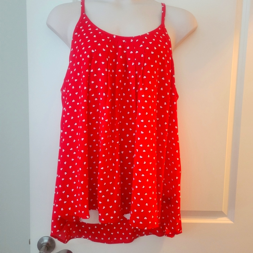 Torrid Red Heart Print Cami Top